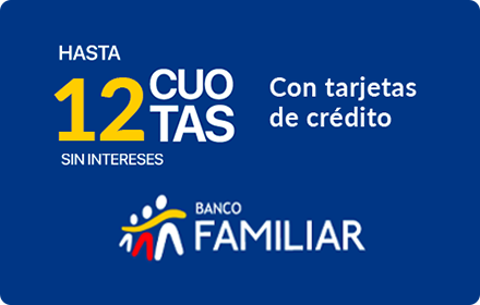 Hasta 12 cuotas sin intereses